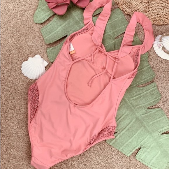 Pink Ruffle Swimsuit - Picture 5 of 8